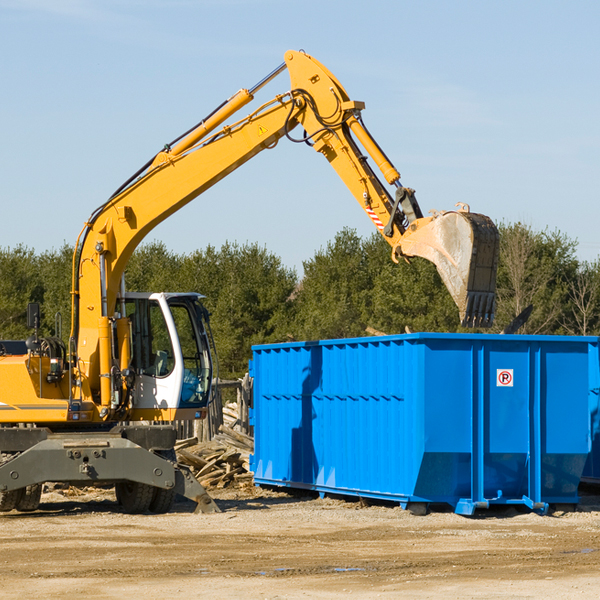 are there any restrictions on where a residential dumpster can be placed in Brush Creek Tennessee